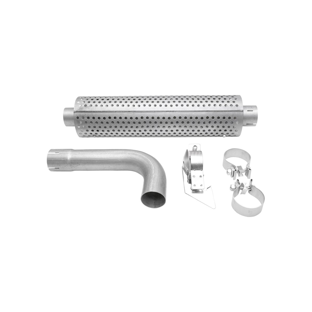 Toba esapament din inox pentru Tractor Forestier patrata, MAN 4-6 pistoane cu filtru amortizare HQ